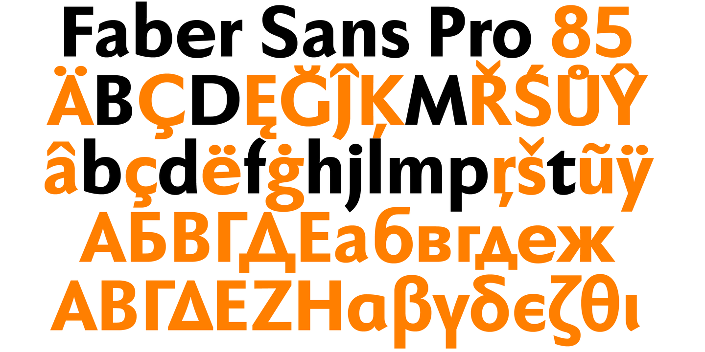 Example font Faber Sans Pro #5